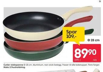 Rusta Cutler stekepanne tilbud