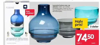 Rusta Leonardo vase tilbud