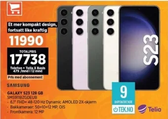 POWER GALAXY S23 128 GB SMS911BZGDEUB tilbud