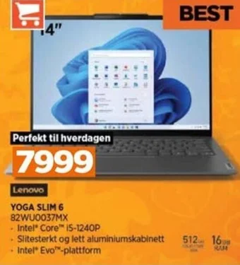 POWER Lenovo YOGA SLIM 6 82WU0037MX tilbud