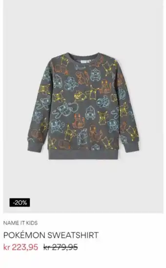 Name It NAME IT KIDS POKÉMON SWEATSHIRT tilbud