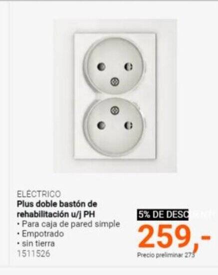 Elektroimportøren ELECTRICO Plus doble bastón de rehabilitación u/j PH tilbud