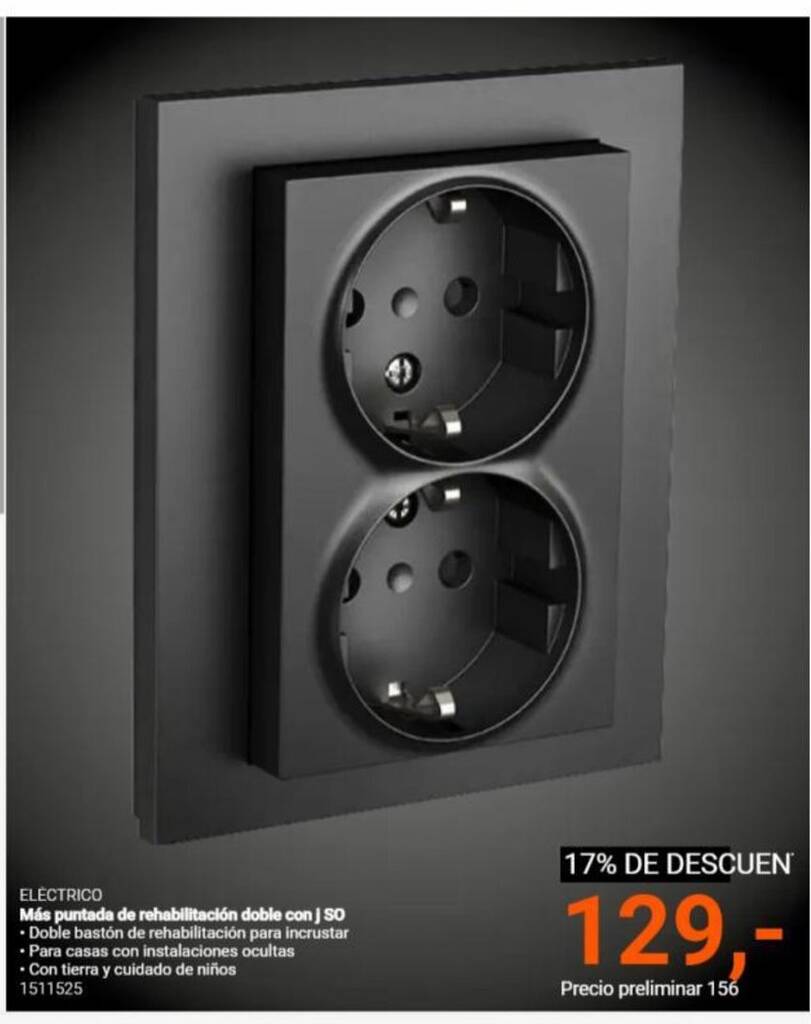 Elektroimportøren Más puntada de rehabilitación doble con J SO tilbud