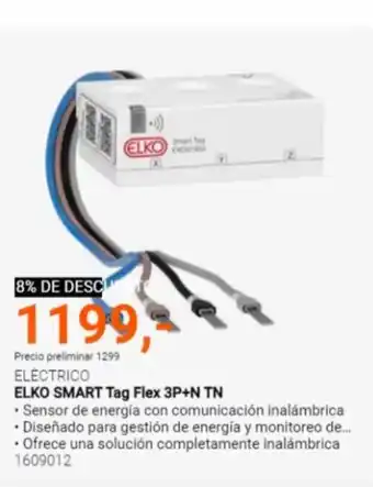 Elektroimportøren ELKO SMART Tag Flex 3P+N TN tilbud