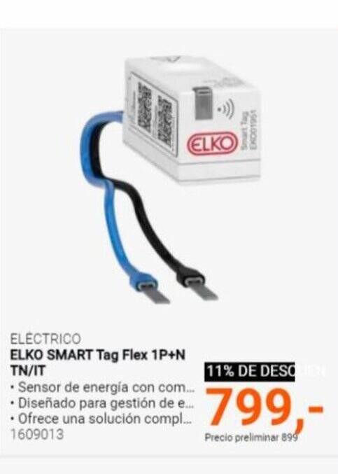 Elektroimportøren ELKO SMART Tag Flex 1P+N TN/IT tilbud