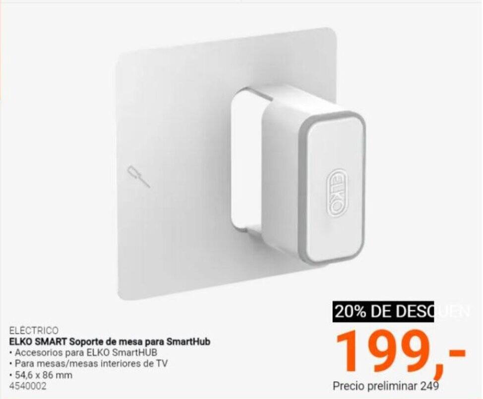 Elektroimportøren ELKO SMART Soporte de mesa para SmartHub tilbud