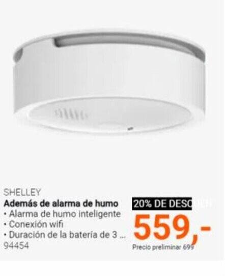Elektroimportøren SHELLEY Además de alarma de humo tilbud