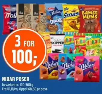 Coop Obs NIDAR POSER tilbud