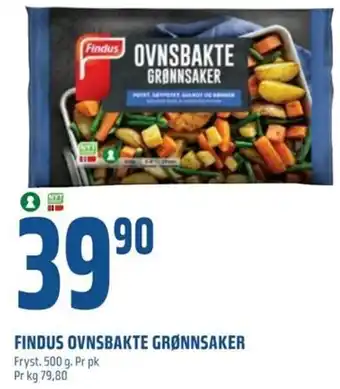 Coop Obs FINDUS OVNSBAKTE GRØNNSAKER tilbud