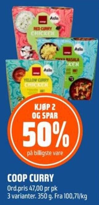 Coop Obs COOP CURRY tilbud