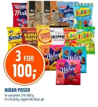 Coop Obs NIDAR POSER tilbud