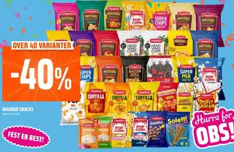 Coop Obs MAARUD SNACKS tilbud