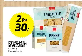 Bunnpris Pasta linguine, penne, makaroni og tagliatelle tilbud