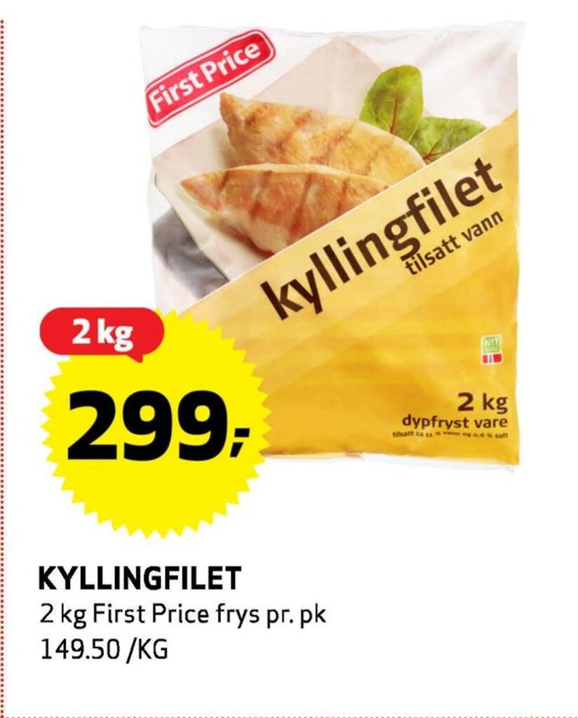 Bunnpris Kyllingfilet tilbud