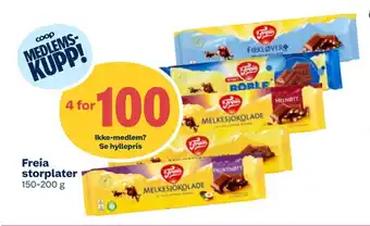 Coop Extra Freia storplater tilbud