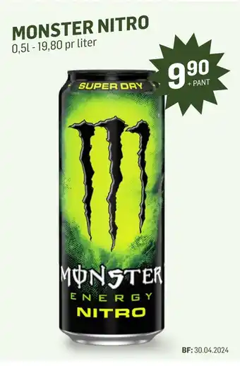 Holdbart Monster nitro tilbud