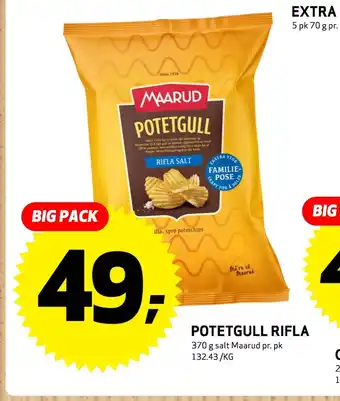 Bunnpris Potetgull rifla tilbud