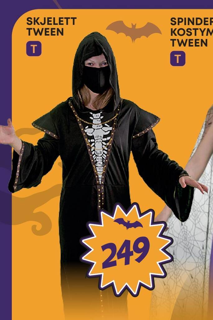 Extra Leker Skjelett tween tilbud