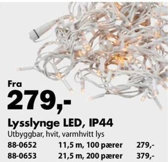 Biltema Lysslynge LED, IP44 tilbud