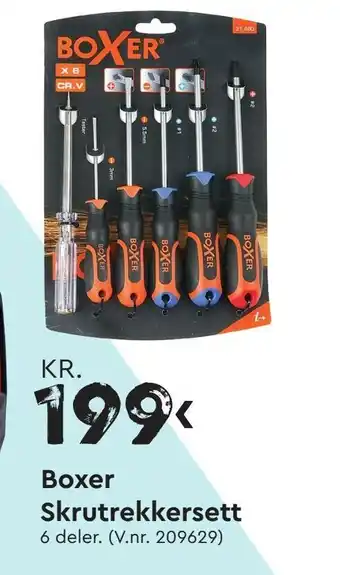 Mekk Boxer Skrutrekkersett tilbud