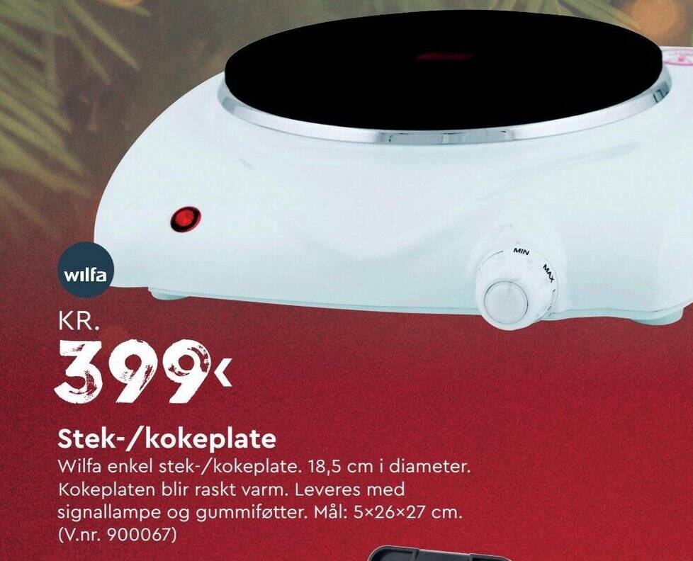 Mekk Stek-/kokeplate tilbud