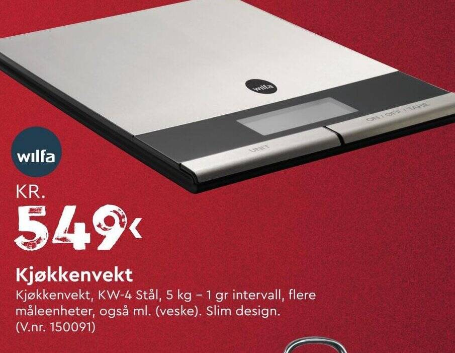 Mekk Kjøkkenvekt tilbud