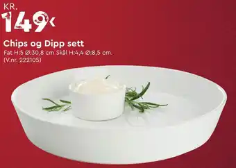 Mekk Chips og Dipp sett tilbud