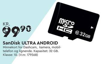 Mekk SanDisk ULTRA ANDROID tilbud