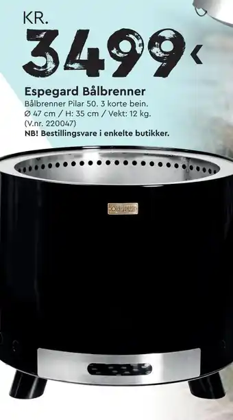 Mekk Espegard Bålbrenner tilbud