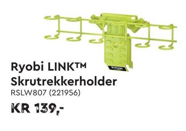Mekk Ryobi LINKTM Skrutrekkerholder tilbud