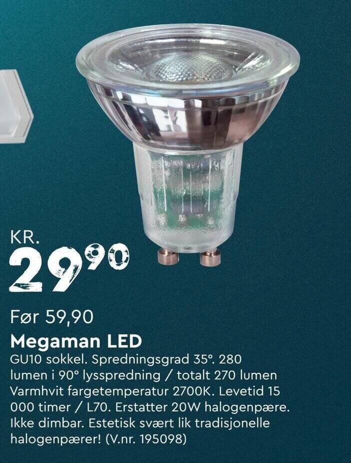 Mekk Megaman LED tilbud