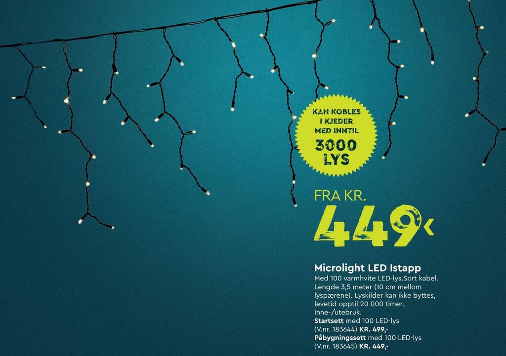 Mekk Microlight LED Istapp tilbud