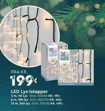 Mekk LED Lys-istapper tilbud