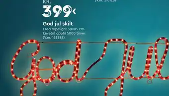Mekk God jul skilt tilbud
