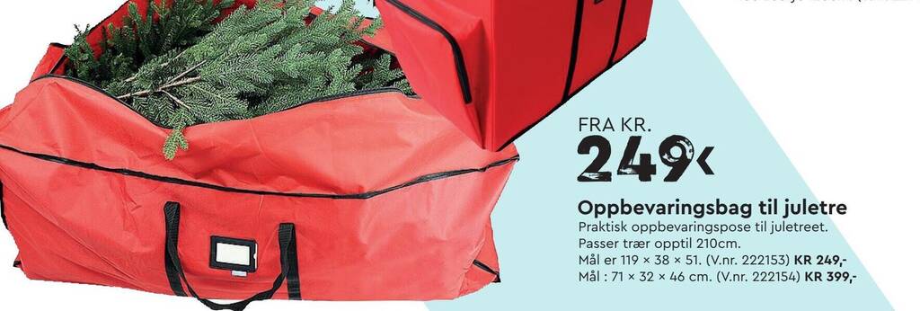 Mekk Oppbevaringsbag til juletre tilbud