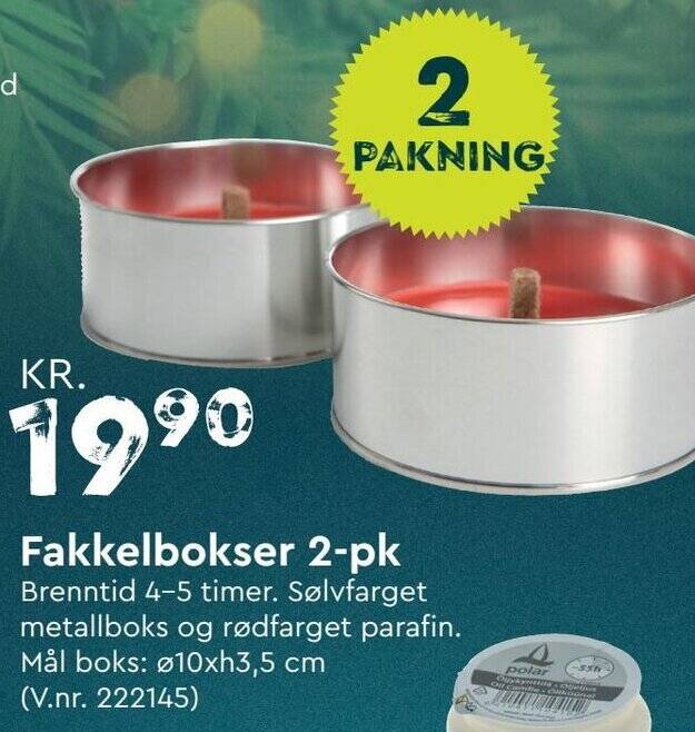 Mekk Fakkelbokser 2-pk tilbud