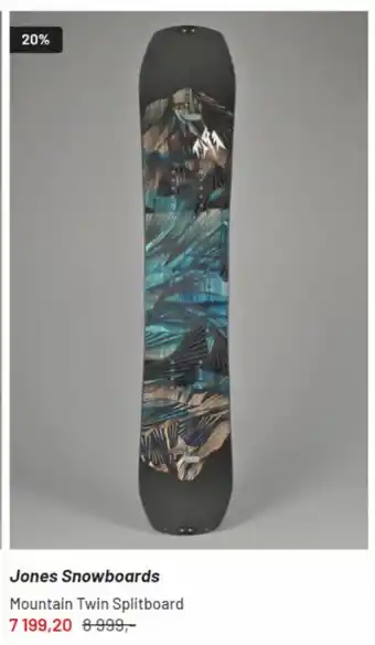 Session Jones Snowboards Mountain Twin Splitboard tilbud