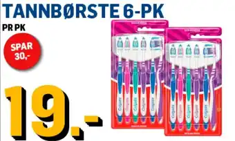 Price Lagerbutikk TANNBØRSTE 6-PK tilbud