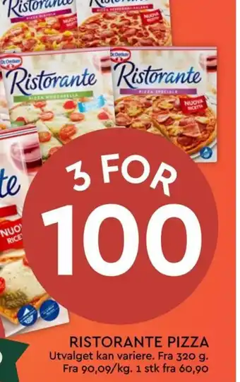 Coop Mega RISTORANTE PIZZA tilbud