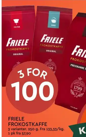 Coop Mega FRIELE FROKOSTKAFFE tilbud