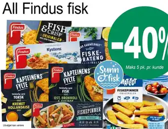 Joker All Findus fisk tilbud