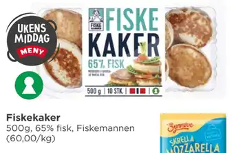 Meny Fiskekaker tilbud
