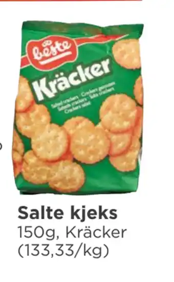 Meny Salte kjeks tilbud