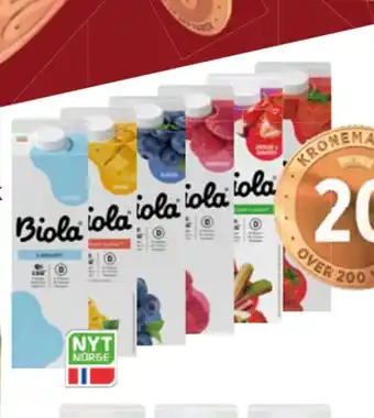 Meny Biola syrnet melk tilbud