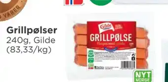 Meny Grillpølser tilbud