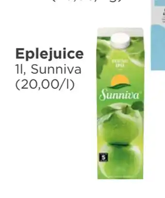 Meny Eplejuice tilbud