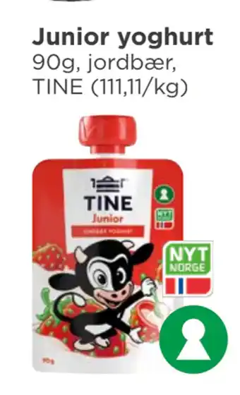 Meny Junior yoghurt tilbud