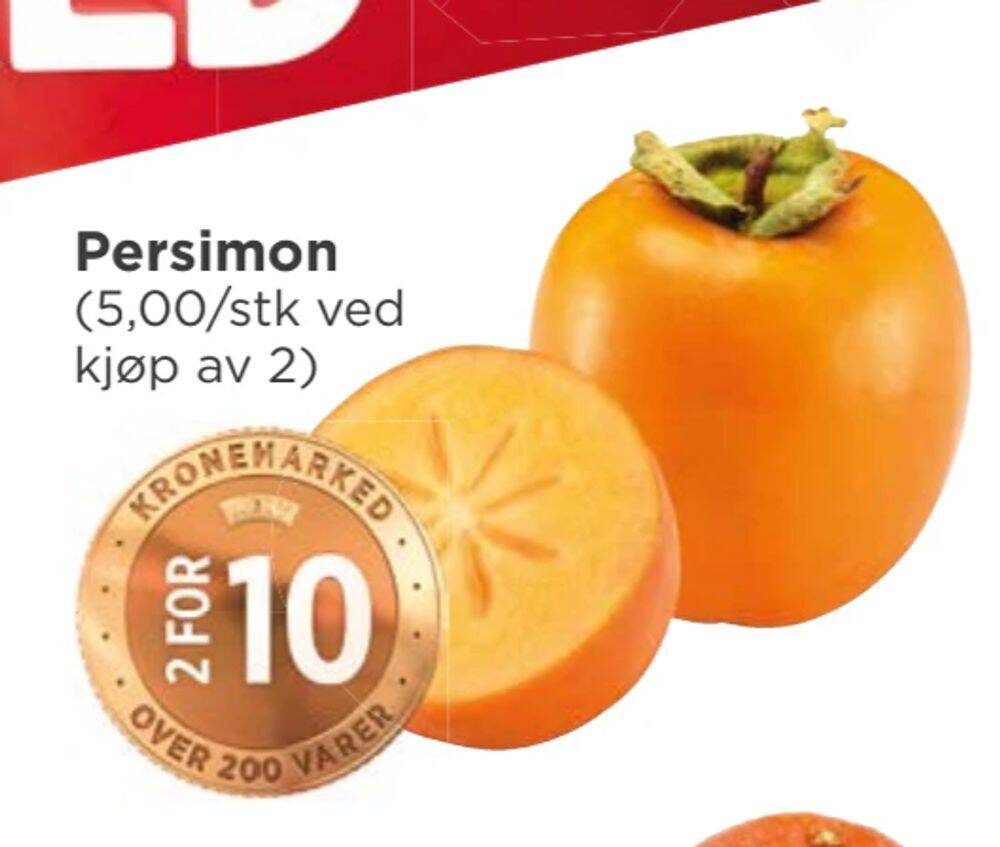 Meny Persimon tilbud