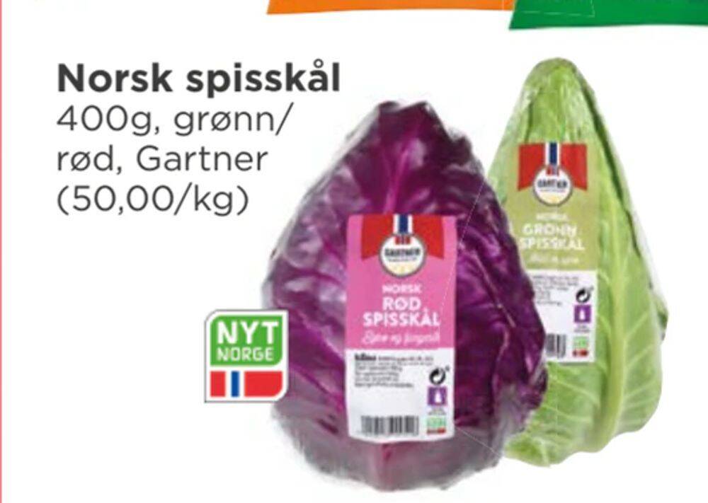 Meny Norsk spisskål tilbud