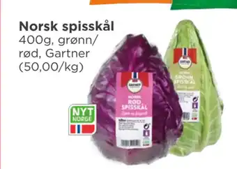 Meny Norsk spisskål tilbud